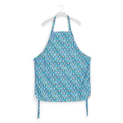 NWT Vera Bradley Apron Go Fish Blue Printed Kitchen Cover Up