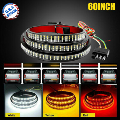 #ad #ad 60quot; 3 Row 432 LED Strip Tailgate Light Bar Truck Reverse Brake Signal Tail Lamp $19.99