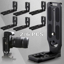 2/6PCS L-Bracket Quick Release Plate For Camera DSLR Camcorder Nonslip Bracket