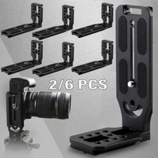2/6PCS L-Bracket Quick Release Plate For Camera DSLR Camcorder Nonslip Bracket