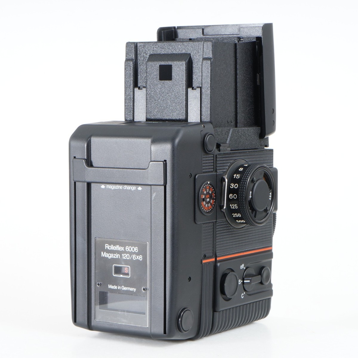 希少品 ローライ Rolleiflex 6006 Magazin 120/6×6 Rollei Rolleiflex 6006 Body & HFT Planar 80mm F2.8 Lens, 120 Film