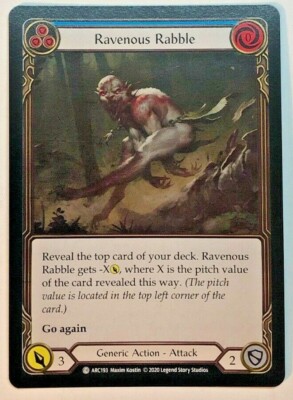 Ravenous Rabble Flesh And Blood Arcane Rising Ravenous Rabble (Blue) ARC193 Unlimited ...