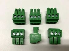 Phoenix Connector Phoenix Contact PCB Terminal Block 3 Pin 3.81mm Set of 6