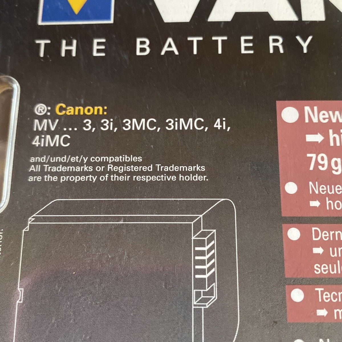 Batterie BP-709 pour caméscope Canon - batterie appareil photo
