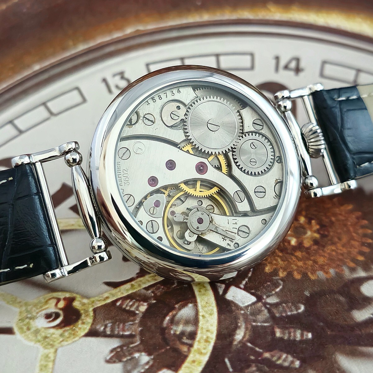 Watch USSR MARRIAGE 3602 Rare Dial Vintage mechanism MOLNIJA 18