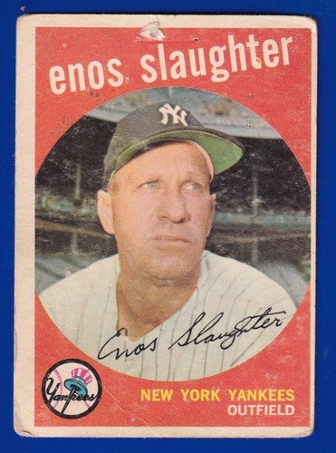 Enos Slaughter #155 1959 Topps card