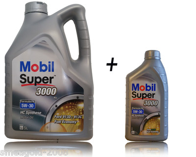 Mobil Super 3000 X1 Formula FE 5W-30 Motoröl 5+1 Liter Ford WSS-M2C 913-A/-B/-C