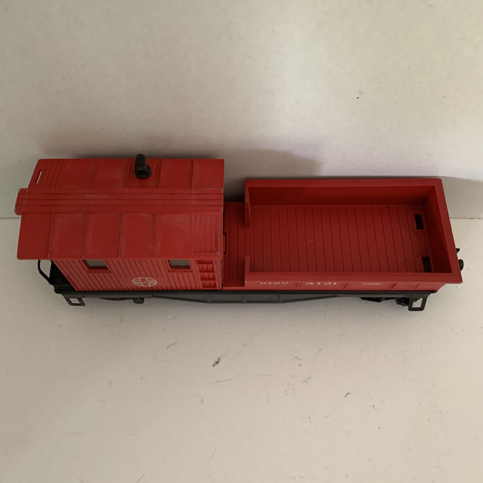 Lionel Train Post War 1 Lighted Caboose 6130 Four Flat Cars 6362 9303