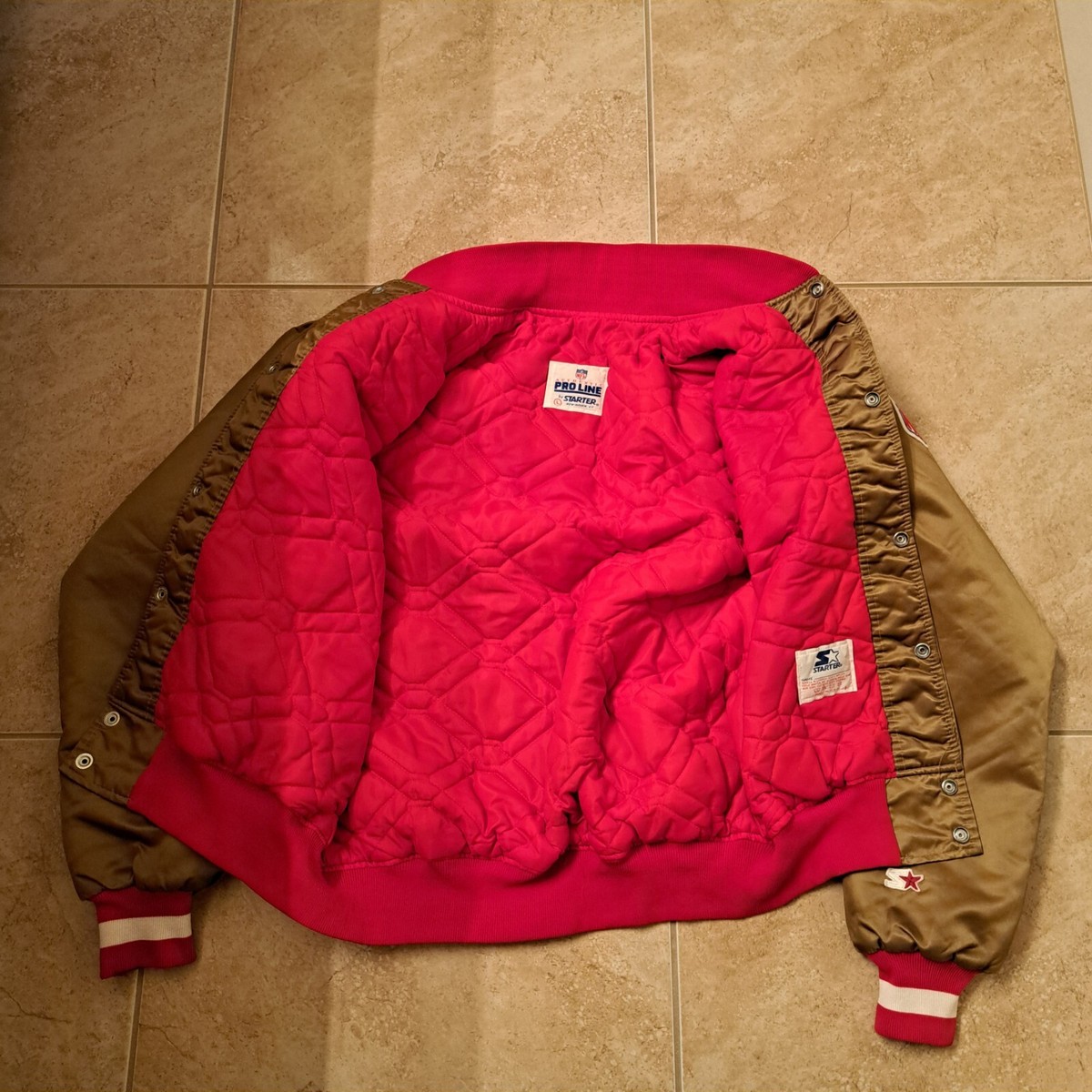 Vintage 90s NFL Starter Pro Line San Francisco 49ers Satin Jacket