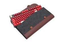 65 Mechanical Keyboard Carrying Case Felt Leather PU Bag Split XD64 BM60 BM65