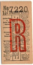 Ipswich Corp Tram Ticket 1�d