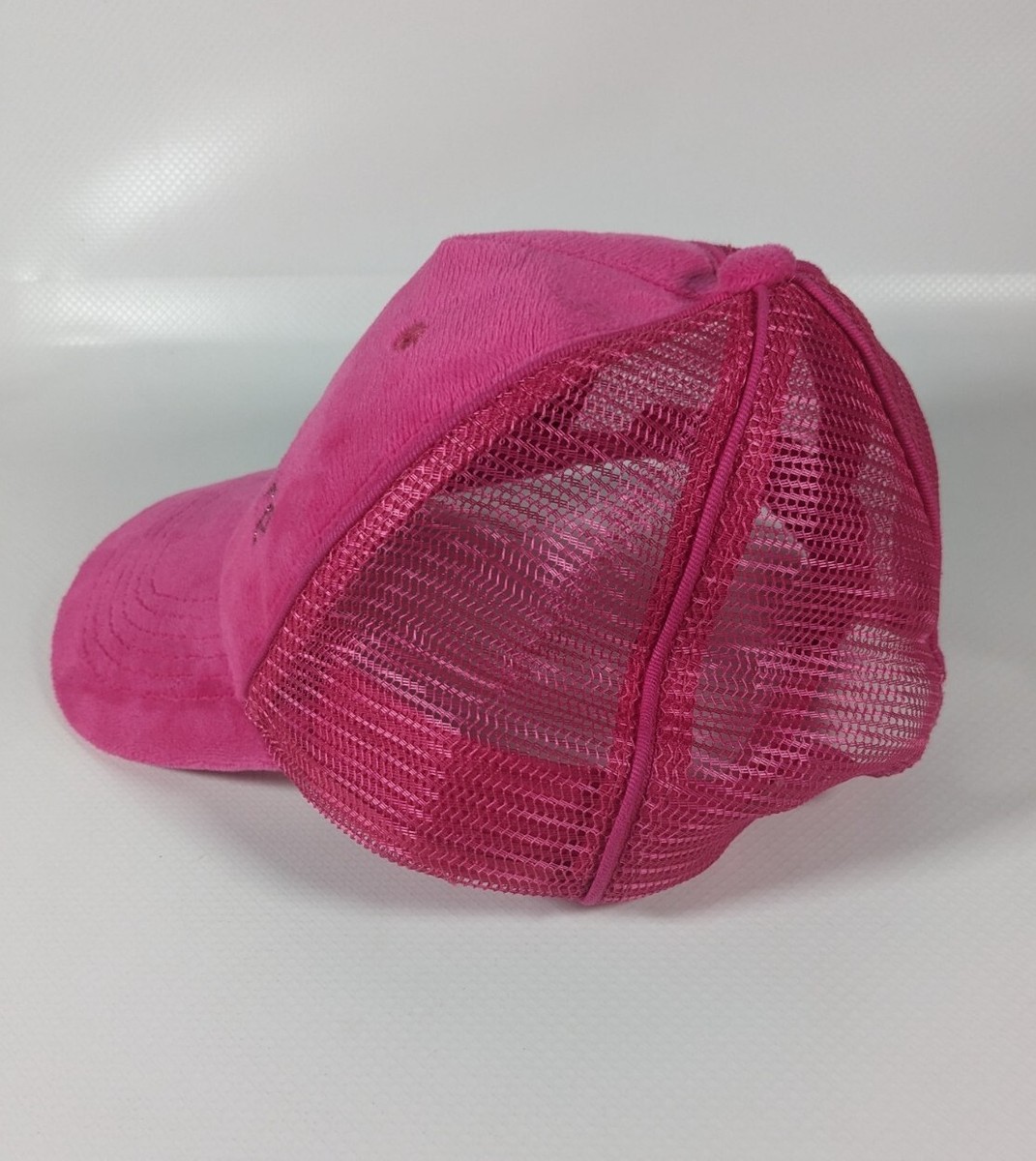 Juicy Couture Hot Pink Trucker Hat Velour Crystals  display picture 3