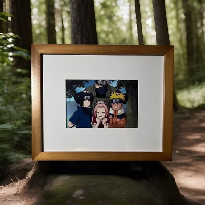 Naruto Team 7 Photo: Kakashi, Sasuke, Sakura, Naruto Anime Photo Print 5x7
