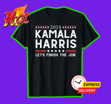 Let's Finish The Job Tee 2024 kamala Harris T-shirt S-5XL