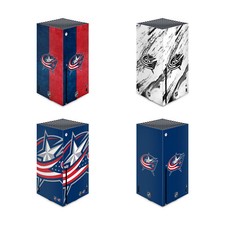 OFFICIAL NHL COLUMBUS BLUE JACKETS VINYL SKIN DECAL FOR XBOX SERIES X CONSOLE