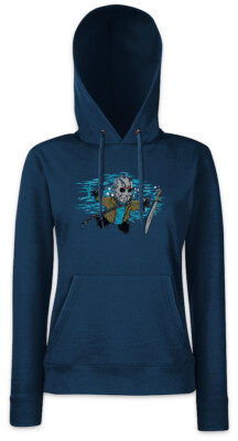 Friday Nevermind Damen Hoodie Kapuzenpullover Peter the Jason 13th Fun Pan
