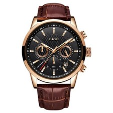Luxury Men Watch Timepiece Quartz Chronograph Calendar Waterproof Fashion Gift