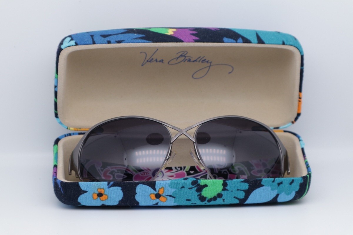 Vera Bradley Black and Purple Sunglasses Vera Bradley Sunglasses Liz CS Garden Grove GGR Cat Eye  main image 3