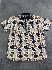 Trailer Park Golf Club Member Shirt Polo Mens XXXL Camo Camouflage Duck Camp