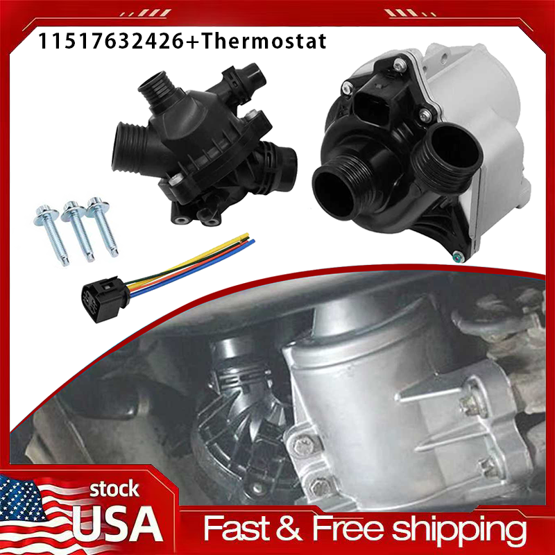 Electric Water Pump W/ Thermostat For BMW E60 E82 335i 535i X1 X3 X5 11517632426