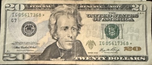 Extremely Rare 20 Dollar Star Note Scattered Serial Number | eBay
