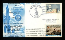 US Postal History Space Rocket Flight to Mexico 30th Anniversary 1966 McAllen TX