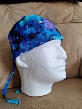 Galaxy Stars Medical Surgical Tie Scrub Hat