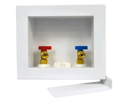 #ad Oatey 38528 Quadtro 1 2 in. PEX Washing Machine Outlet Box w 1 4 Turn Valves293 $20.00
