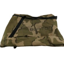 Burton Camo Soft Shell Snowboard 160cm Long Zip Close Travel Duffle Bag - Green