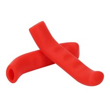 (Red)1Pair Folding Mountain Bike Handlebar Silicone Anti Skid Grip BA