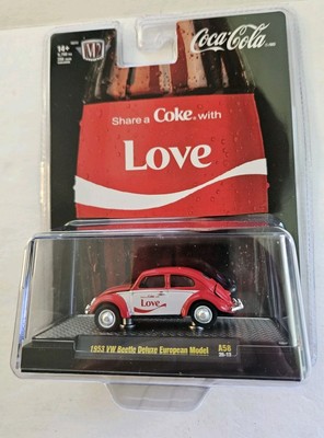 M2 MACHINES - Coca-Cota - 1953 VW BEETLE DELUXE EUROPEAN MODEL [LOVE]