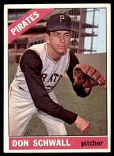 1966 Topps Don Schwall Pittsburgh Pirates #144 EX-EXMT