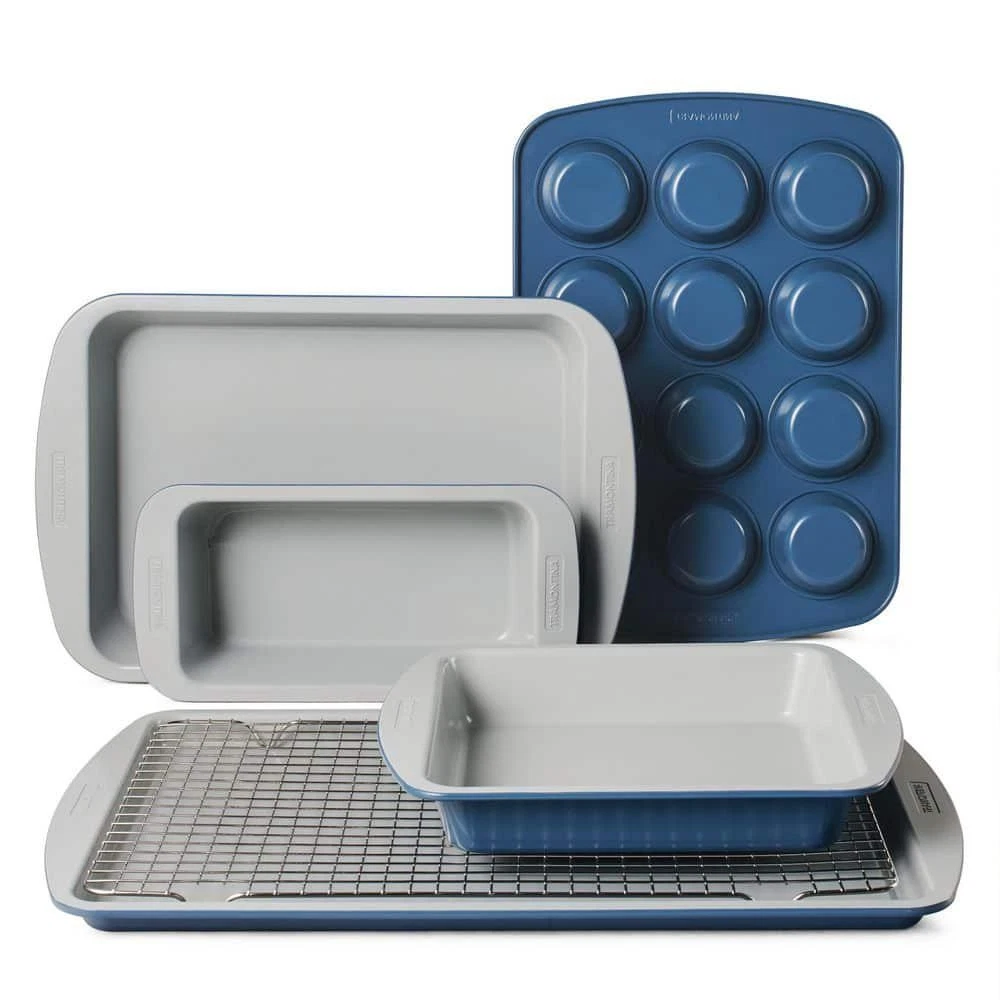 Tramontina Bakeware Set 6-Piece Ceramic Exterior Non-Stick Aluminum Oven Safe