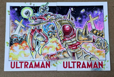 2025 RRParks Ultraman Series 4 Anro Sorilla 2 Card Sketch Card Puzzle