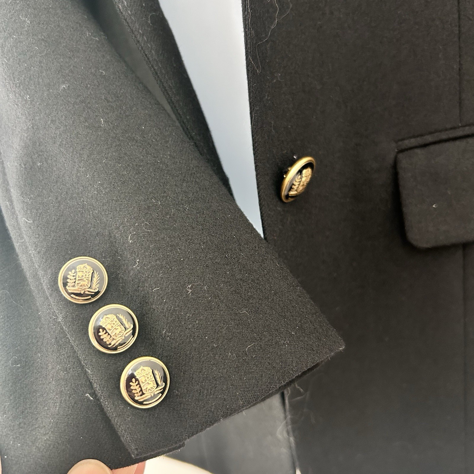 Pendleton Vintage Classic Black Two-Button Blazer… - image 9