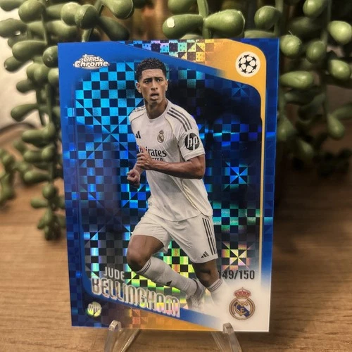 2025-26 Topps Chrome UCC Jude Bellingham Blue X-Fractor /150 #64 Real Madrid