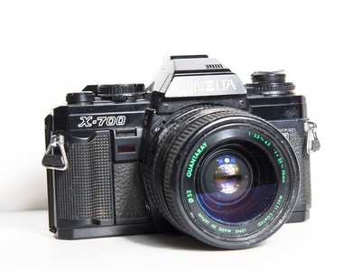 Minolta X-700 w/ Lens 35mm Film Camera SLR - Fort Parts / Untested