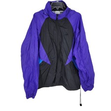 Vintage 90s Colorblock Windbreaker Jacket Hooded Lightweight Outdoor XL gorpcore