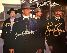 TOMBSTONE Cast Signed x4 Autographs 8x10" Authentic Original Signatures + COA