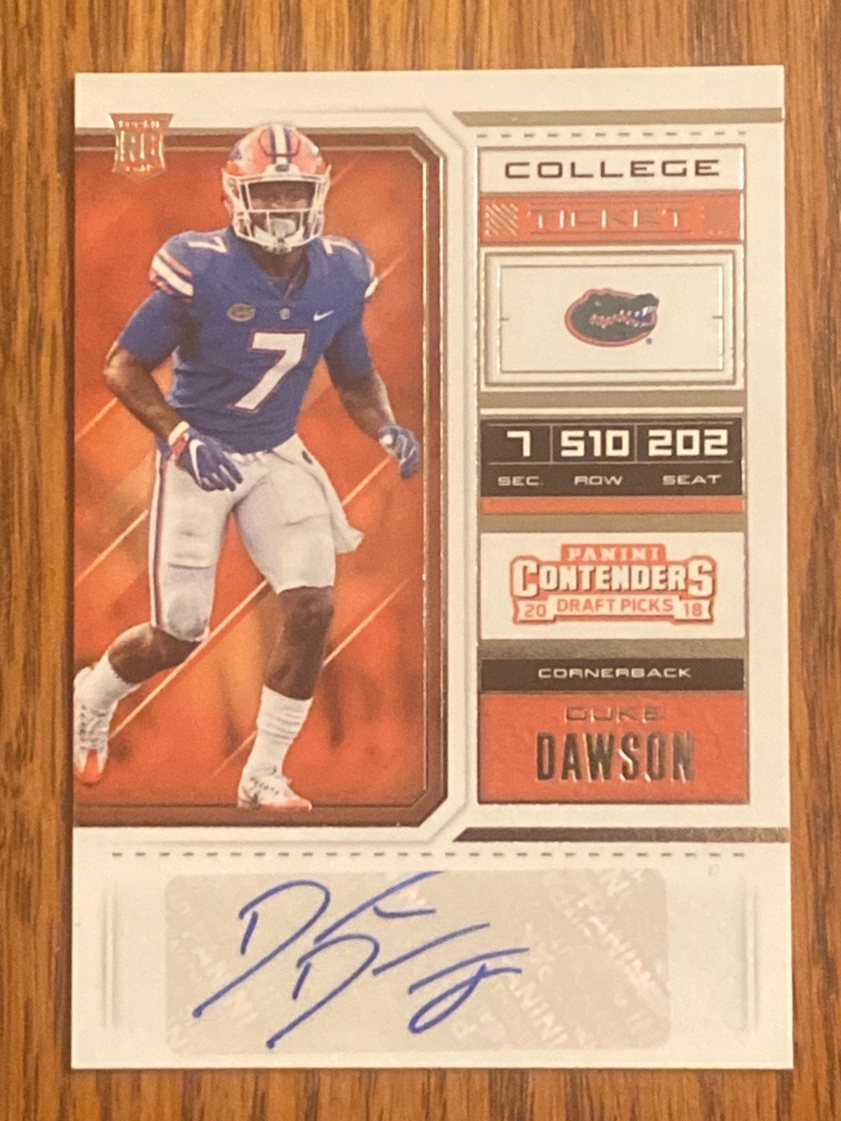 Duke Dawson Panini Contenders Draft Picks #242 Base