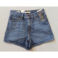 NWT Levi's Premium 80's Mom Shorts Medium Wash Size 26