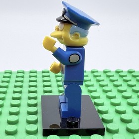 Lego Minifigure Police Chief Wiggum Sim023 Simpsons Kwik-E-Mart 71016 - Frosting