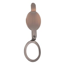 Door Peep Hole Cover, OD 0.73" ID 0.55" Viewer Cover, Round, Red Bronze