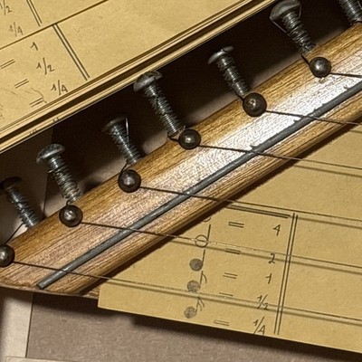 Vintage Citara Didactica Didactic Zither w/Box & 34 Sheets Of
