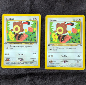 Nintendo Pokemon TCG Sentret 63/75 Neo Discovery 1st Edition English Lot 2