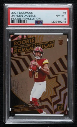 2024 Panini Donruss Rookie Revolution Jayden Daniels #9 PSA 8 NM-MT RC