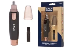 Cala Men Personal Precise Trimmer For Easy Safe Nose Ear Brow Groomer Remover 