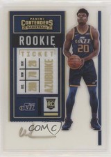 2020-21 Panini Contenders Rookie Variation Clear Ticket Udoka Azubuike Auto 07rd