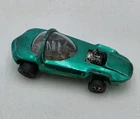 Vintage Hot Wheels Redline Silhouette Green 1967 Gray Interior Car Toy