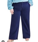 Style & Co Wide Leg High Rise Pant 24w Navy Blue — photo 3